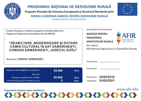 CĂMINUL CULTURAL SAMARINEȘTI